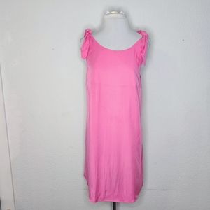 DO+BE Pink Slip Dress Sz S NwT w Tie Straps Mini Barbie Dress Casual Summer